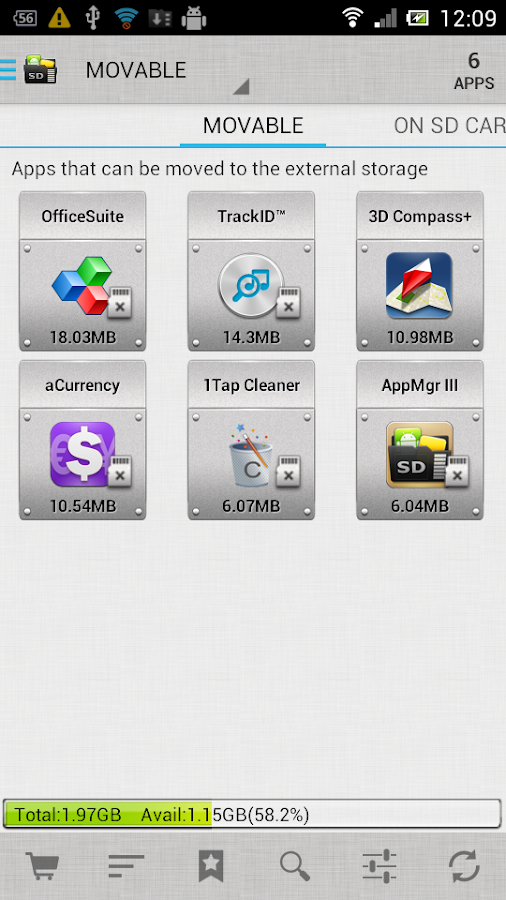 AppMgr III (App 2 SD) - screenshot