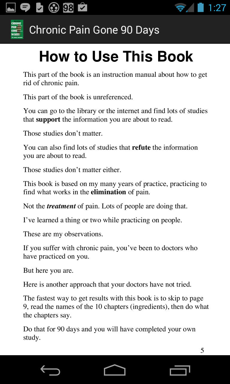 Chronic Pain Gone In 90 Days Screen 3