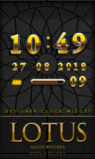 Lotus Digital Clock Widget