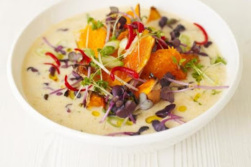 Squash laksa soup