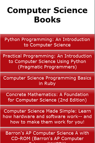 Computer Science Books