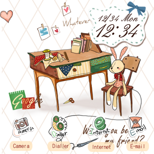 CUKI Theme Cuty Rabbit LOGO-APP點子