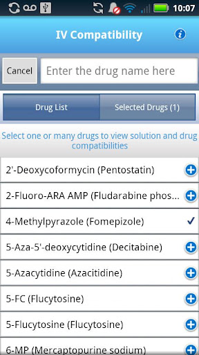 Micromedex IV Compatibility