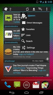 Falcon Widget (for Twitter) - screenshot thumbnail