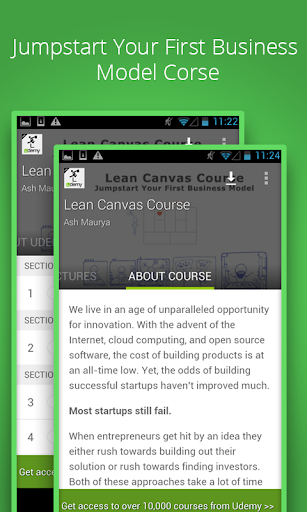 Lean Canvas Course by Udemy