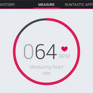 Heart rate monitor available for apple and android users.