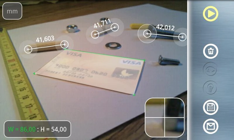 Partometer3D  measure on photo - screenshot