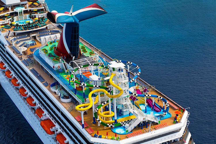 Waterworks water park is the sweet spot for a ton of fun atop Carnival Sunshine.