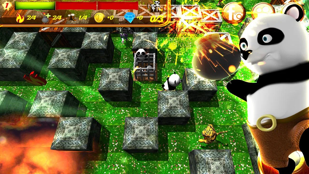 Herói Panda Bomber - screenshot