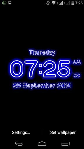 【免費個人化App】Neon Digital Clock LWP-APP點子