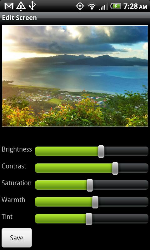 Android application Pro HDR Camera screenshort
