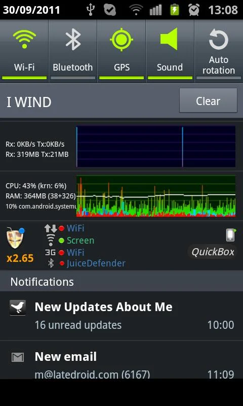 JuiceDefender - battery saver - screenshot