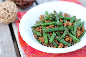 Stir-fried Green Beans with Minced Pork in XO Sauce