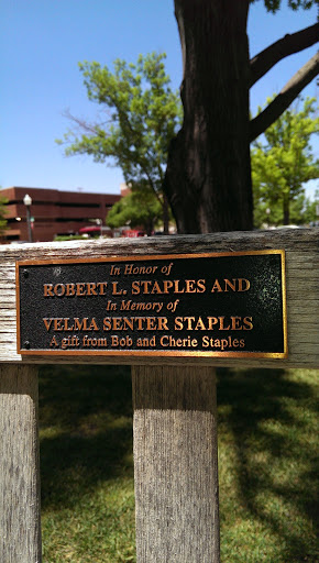 Robert and Velma Staples Memorial Bench