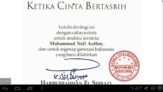 How to install Novel Ketika Cinta Bertasbih lastet apk for laptop
