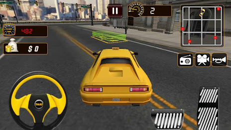 Super Taxi Parking Driver 3D poster 2