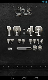 Free Download dragon digital clock silver APK