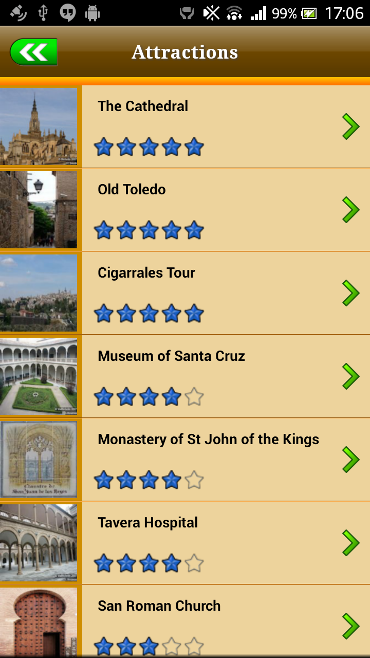 Toledo Offline Map Guide Screen 3