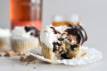 Banana Bourbon Cupcakes