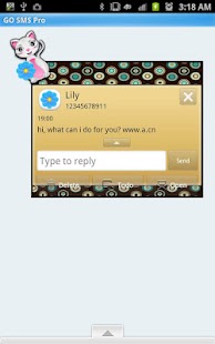 Lastest GO SMS - Retro Miss Priss APK