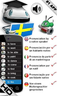 Swedish Verbs HD LearnBots Screenshots 0
