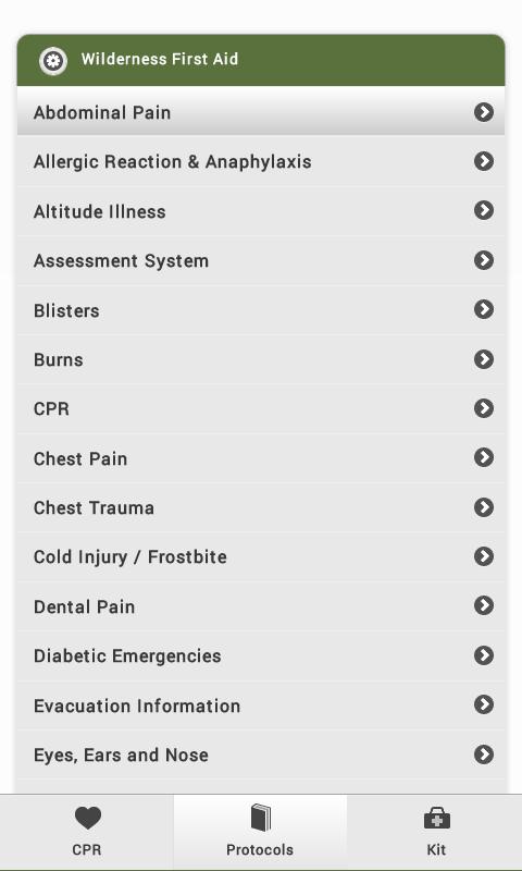 Wilderness First Aid Screen 1
