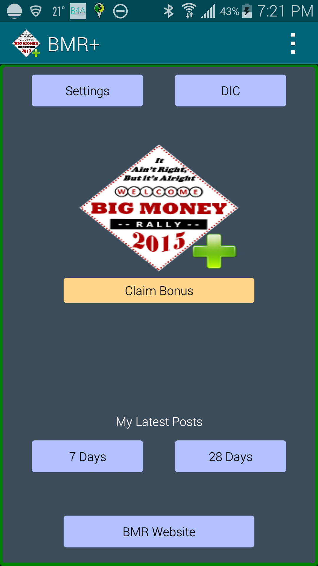 Android application BMR+ 2016 screenshort