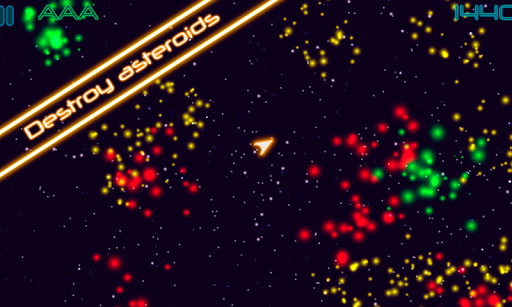 【免費街機App】Glow Asteroids Game-APP點子