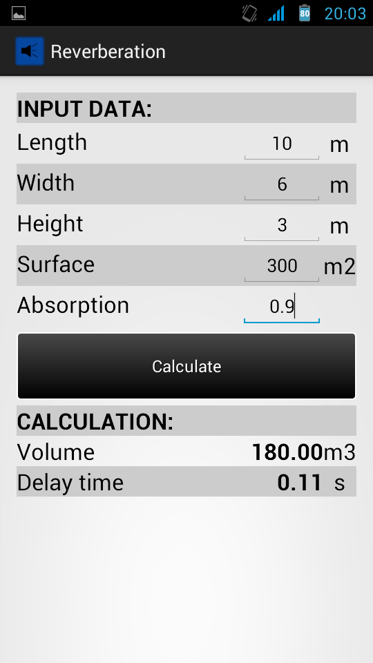 Bass Cardio Calculator (RT) Screen 3