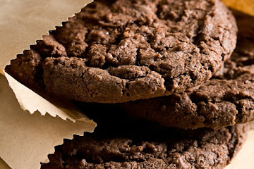 Chocolate Chocolate Cookies with Cookie Crumbs