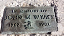 In Memory of John M. Wyatt