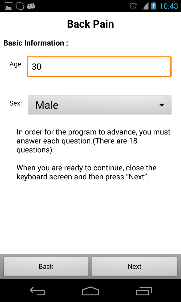 Self Diagnosis Medical Doctor Screen 3
