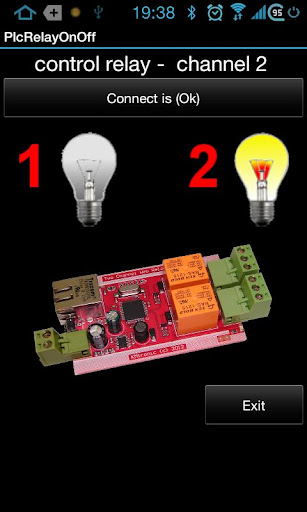 PLC 2 relay remote control net