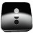 Buttons White and Black mobile app icon