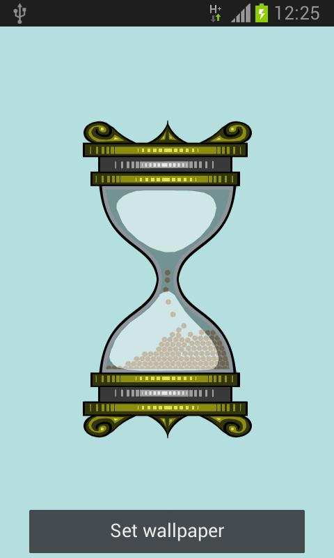 Android application Hourglass live Wallpaper screenshort