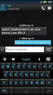 How to mod GO SMS Black ICS Theme lastet apk for pc