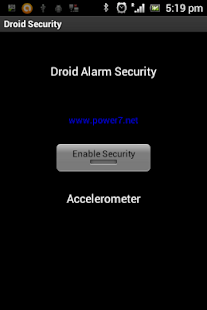 Alarm Security - Accelerometer