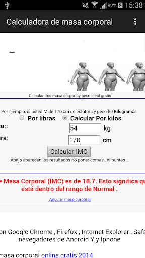 【免費運動App】Indice de Masa Corporal IMC-APP點子