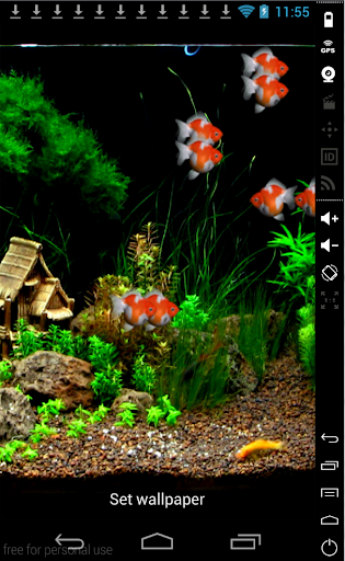 3D Goldfish LiveWallpaper