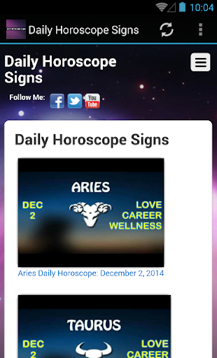 Daily Horoscope Signs