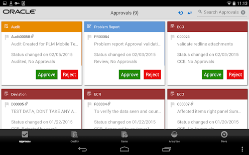 Oracle PLM Mobile Screenshots 0