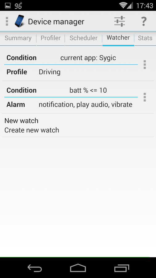 Android Tuner - screenshot