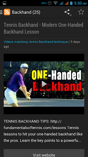 Learn Tennis Fast