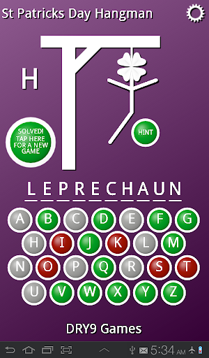 【免費解謎App】St Patrick's Day Hangman-APP點子