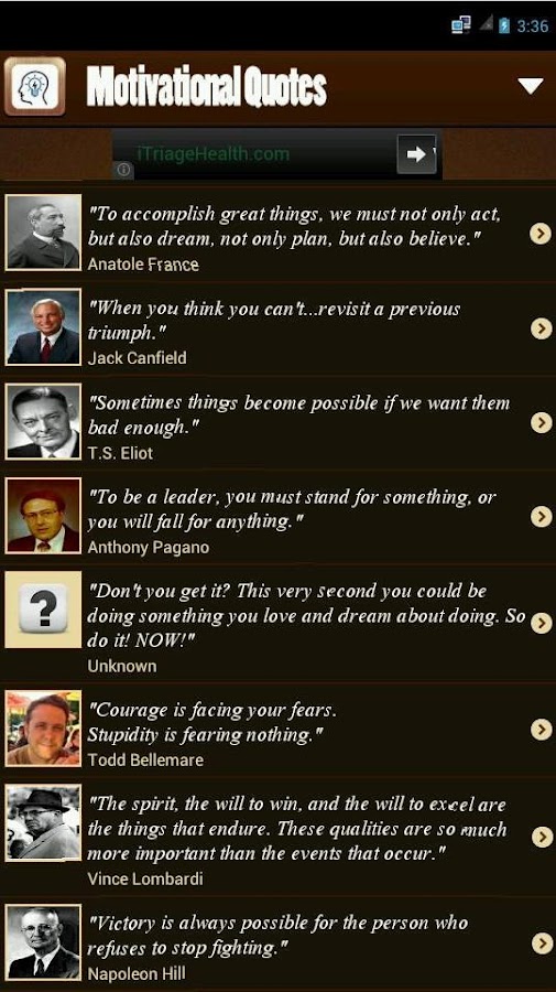 motivational quotes this app have nice collection of motivational ...