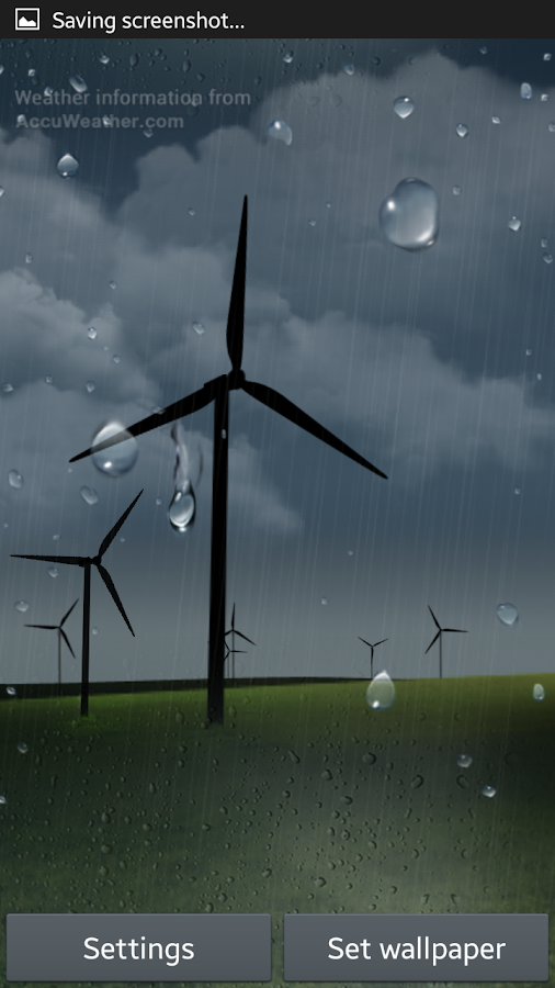 Живые обои Weather HD на Андроид