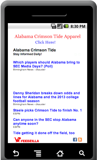 Alabama Crimson Tide News