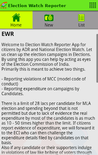 Election Watch Reporter EWR