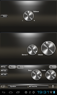Poweramp Skin الأسود بلاتينية screenshots