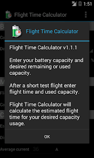 calculator flight description